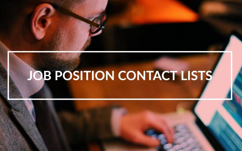 job position email lists
