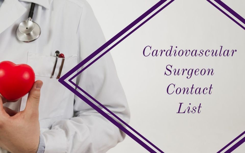 Cardiovascular Surgeon Email List
