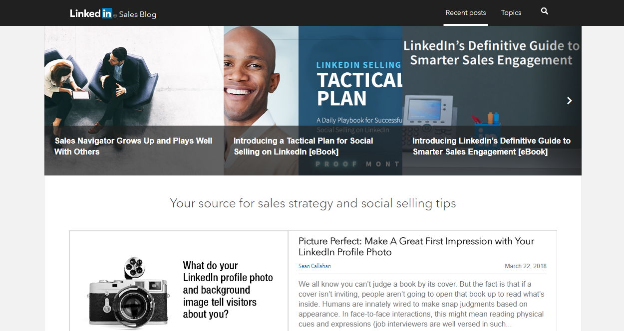 Linkedin Sales Blog