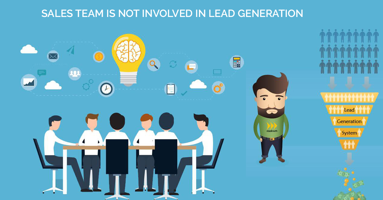 Sales team not involved in lead generation