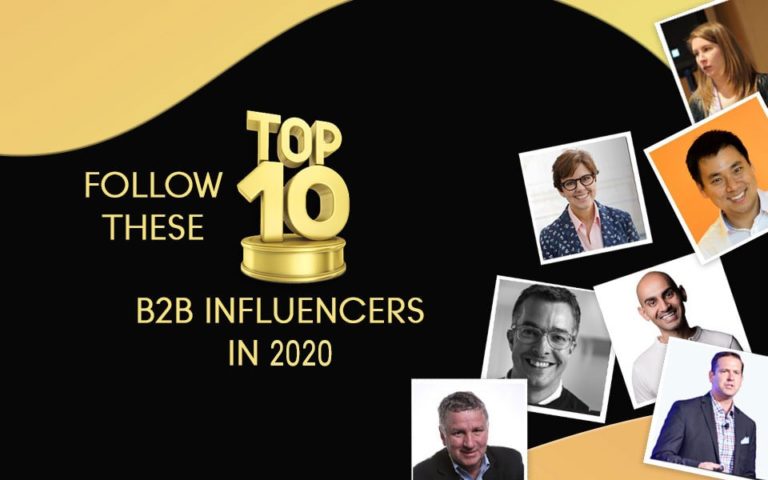 FOLLOW THESE TOP B2B INFLUENCERS IN 2020