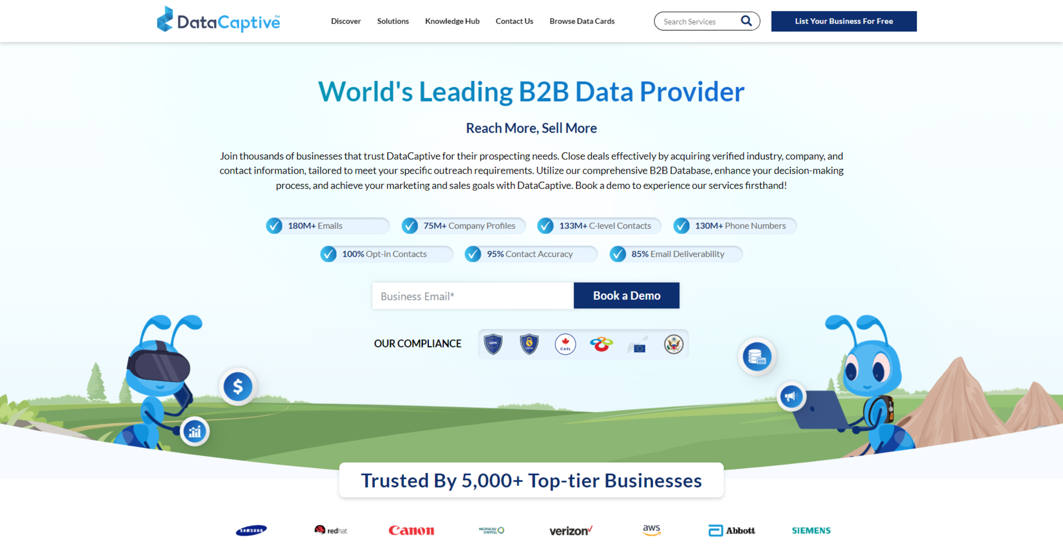 Use a B2B database provider to get contact data