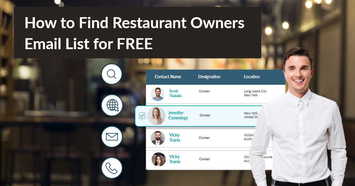 How to Find Restaurant Owners Email List for FREE?