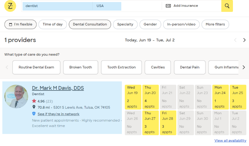 Find USA Dentists Emails from Healthcare Directories