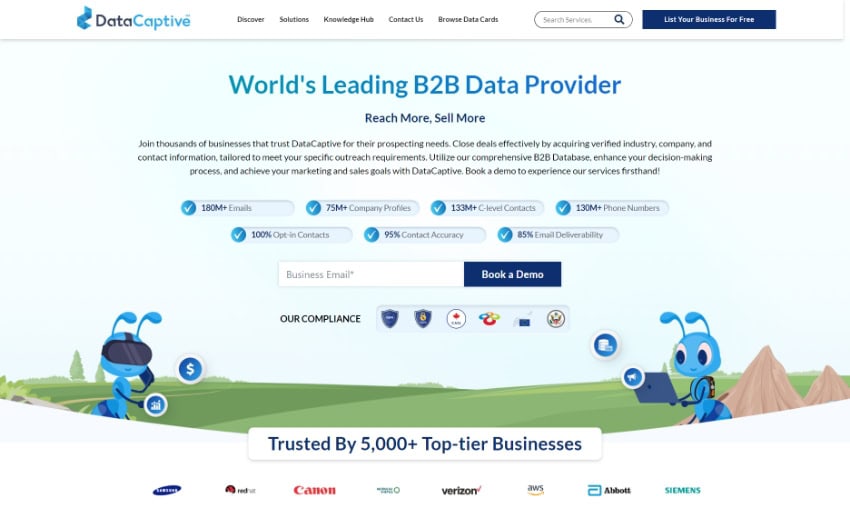 DataCaptive is the Best Website to acquire Switzerland Business Email List