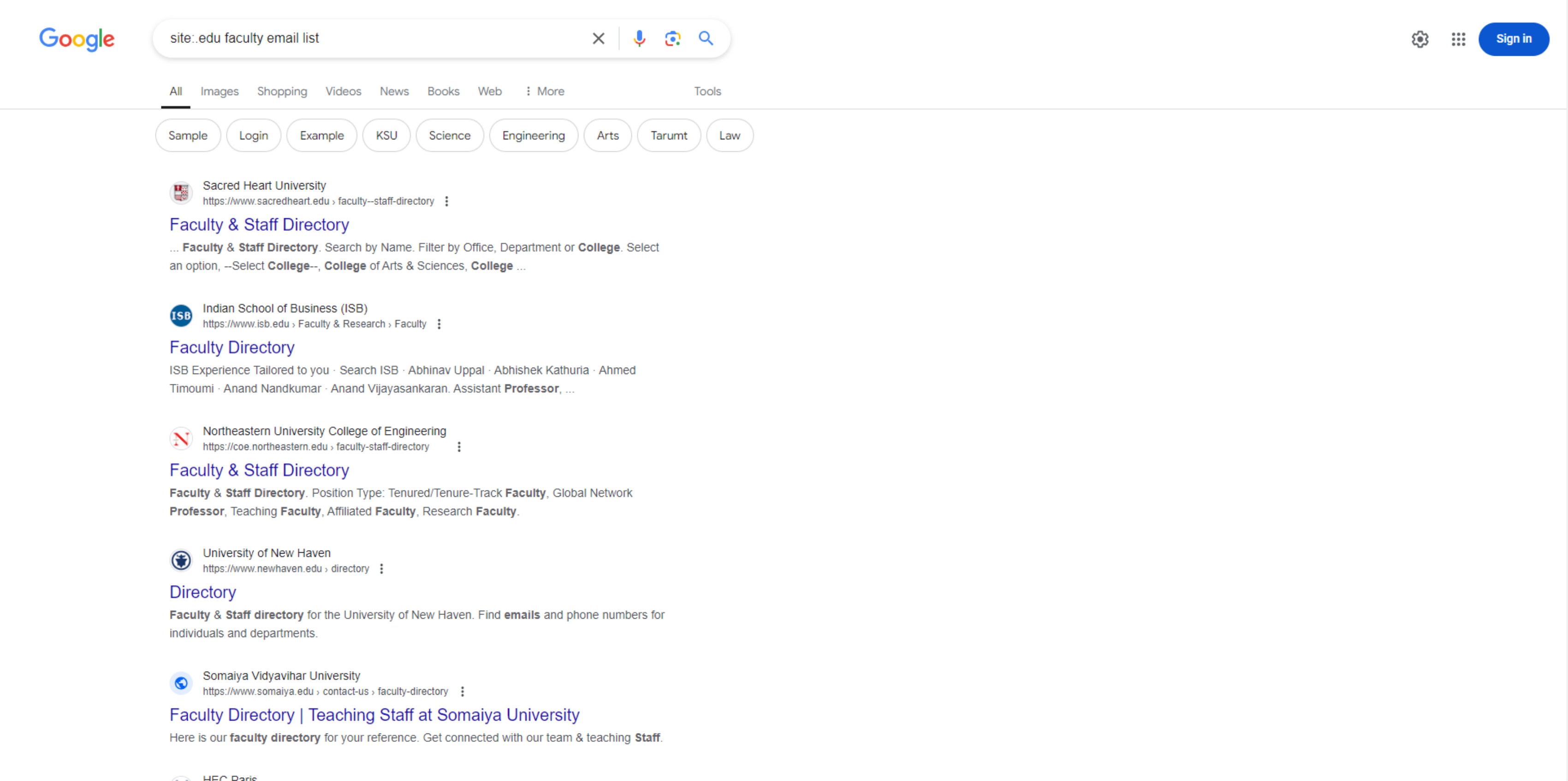 Find College and University Emails Using Google Search Techniques