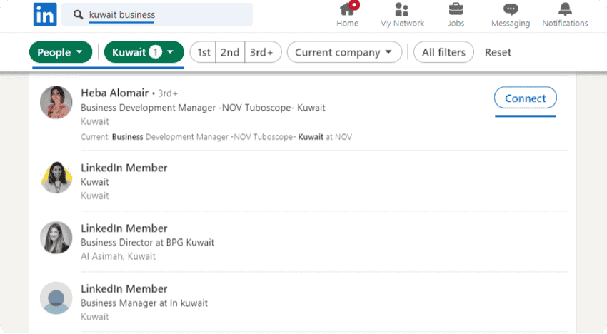 Find Kuwait Business Contact List from Job Listing Sites