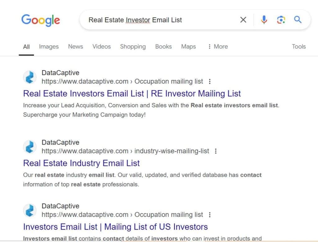 Optimize Your website to find RE Investor Emails