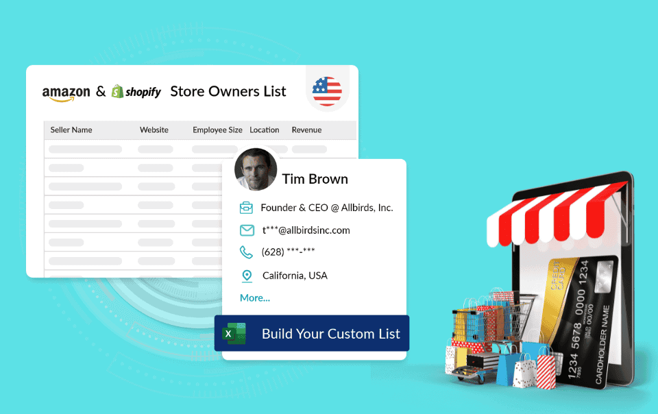 Amazon and Shopify Store Owners List