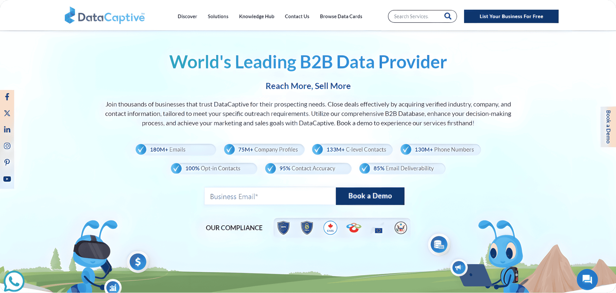 Get Targeted B2B Company Data from DataCaptive