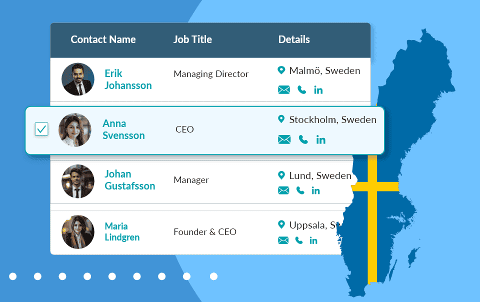 Sweden Business Email List