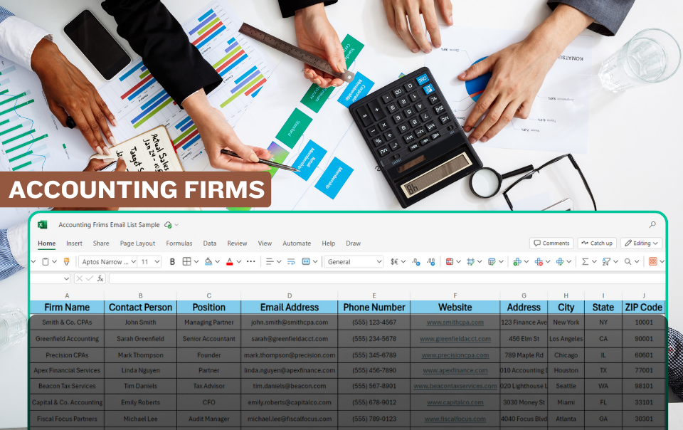 Accounting Firms Email List