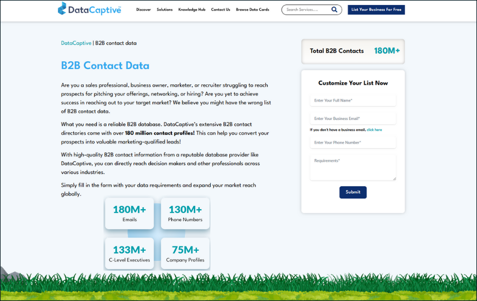 DataCaptive's B2B Contact Data