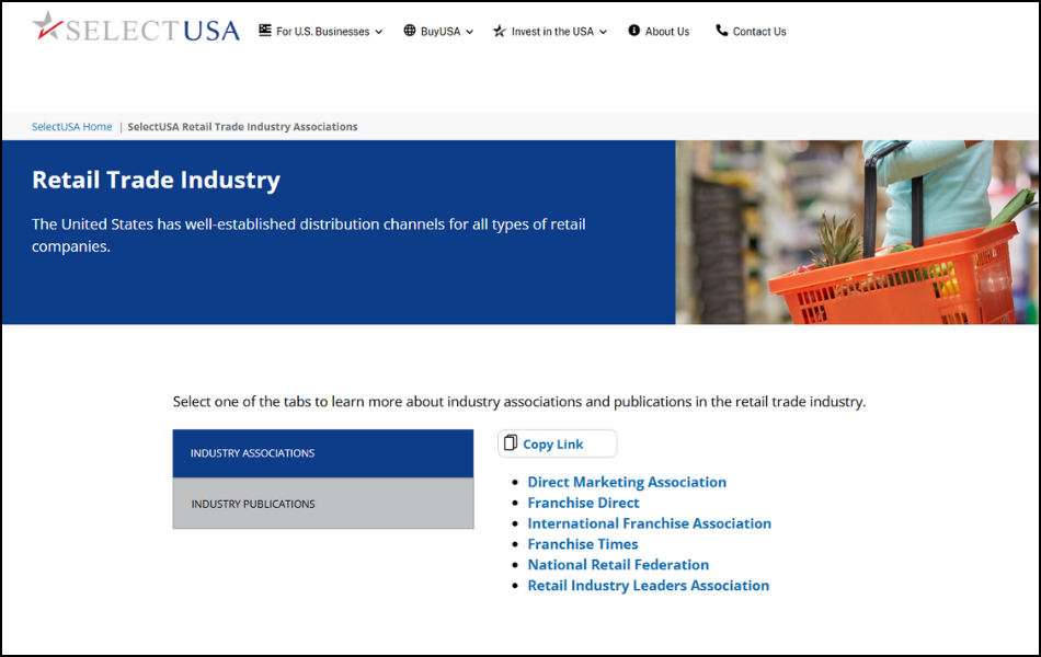 Find Retailers Contact Database from Retail Associations