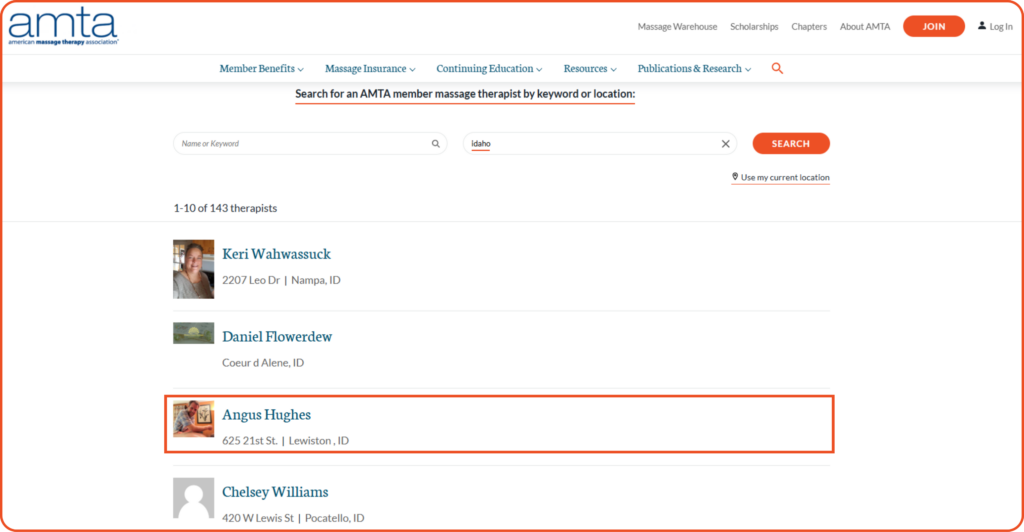 Find Massage Therapists Emails from Industry Associations and Directories