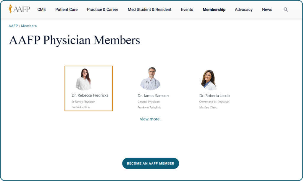 Get Primary Care Physicians Contacts Professional Associations