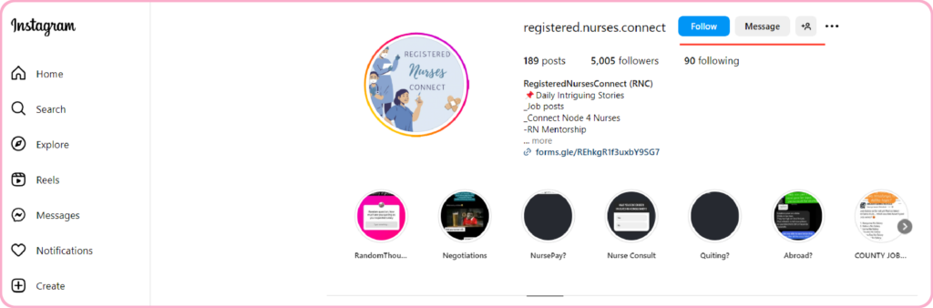 Utilize Social Media Channels to Collect Registered Nurses Contacts