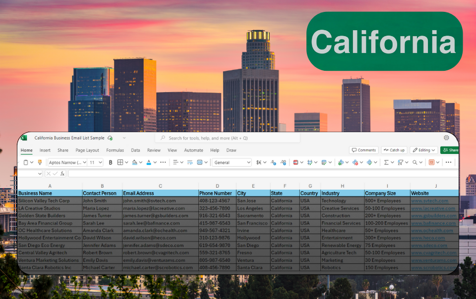 California Business Email List