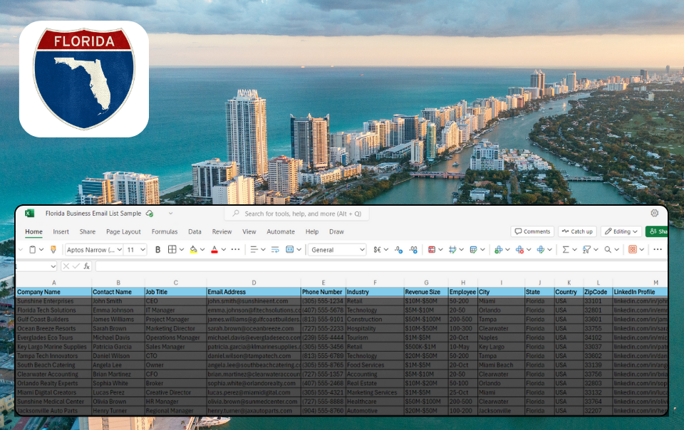 Florida Business Email List