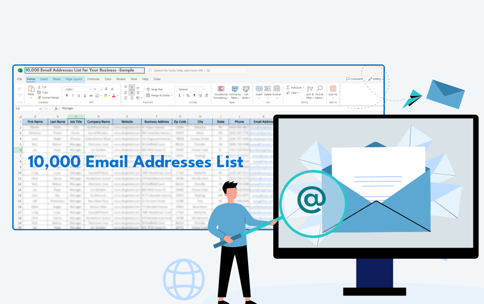 10000 email addresses list