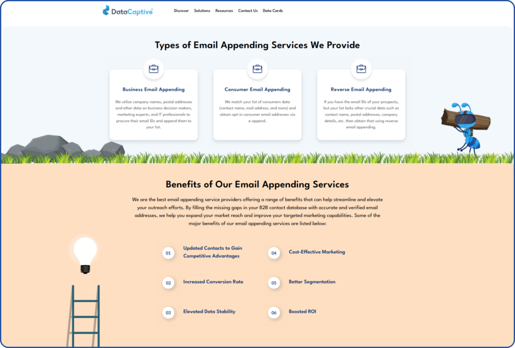 DataCaptive's Email Appending Services