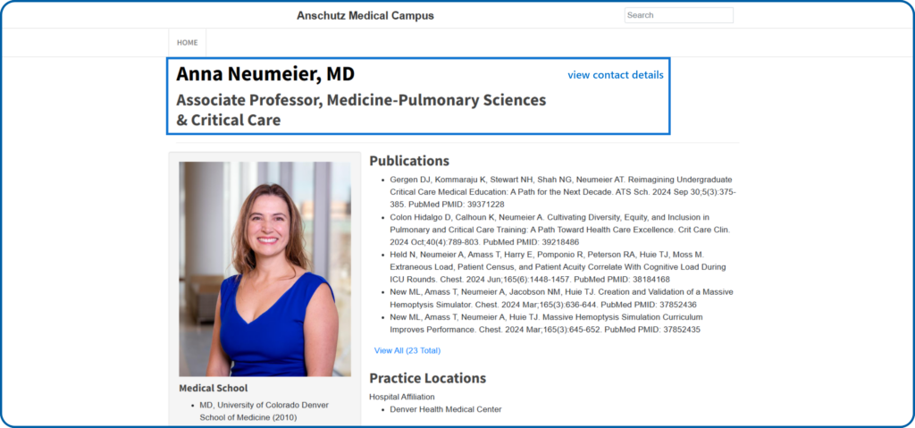 Extract Pulmonologist Contact Data from Hospitals