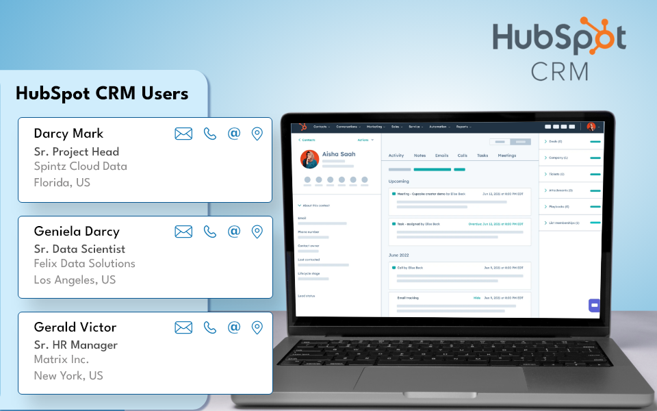 Find HubSpot CRM Users Email List for Free in USA