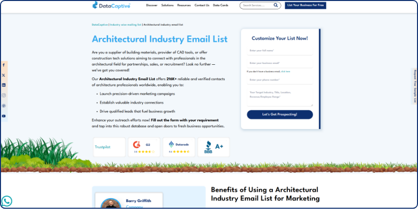 Architectural Industry Email List