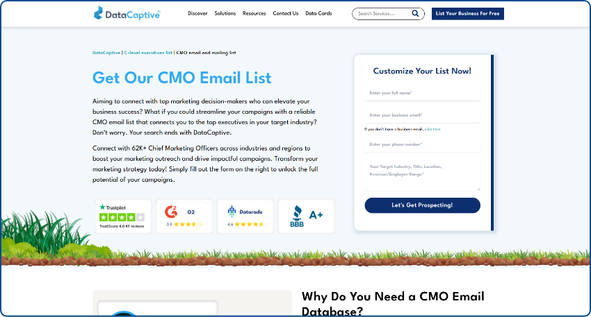 CMO Email Database