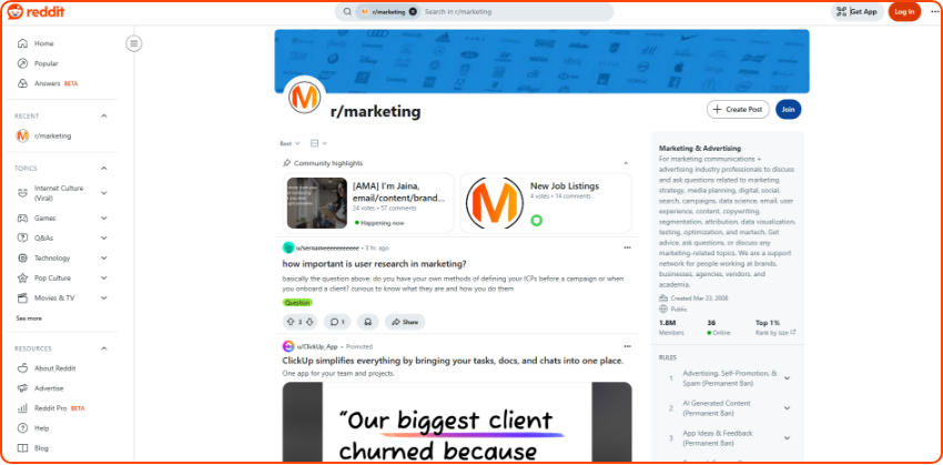 Online Communities and Forums