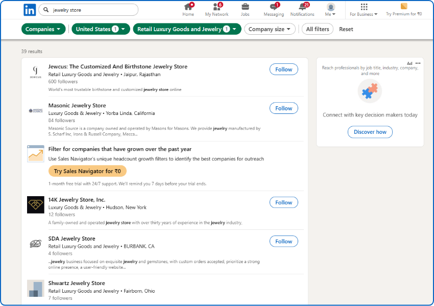 LinkedIn Sales Navigator