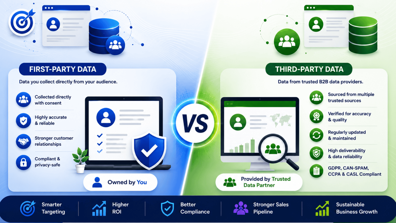 First-Party vs Third-Party B2B Data