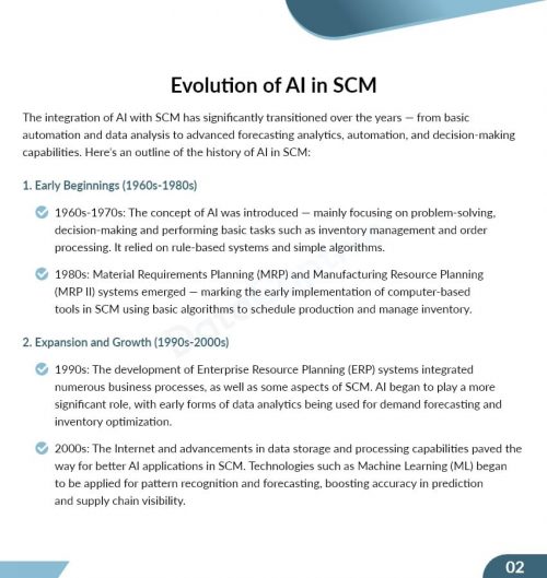 Importance of AI in modern SCM