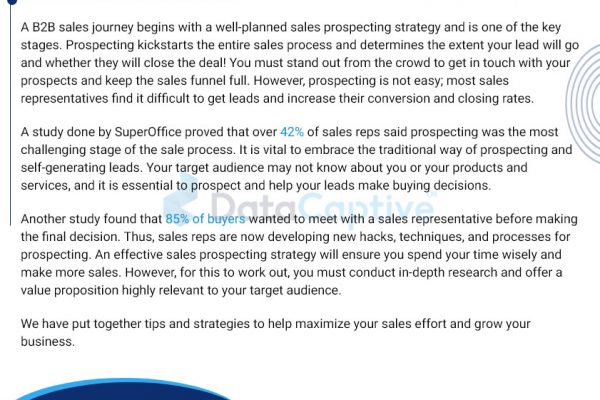 Sales Prospecting techniques Top Sales prospecting techniques
